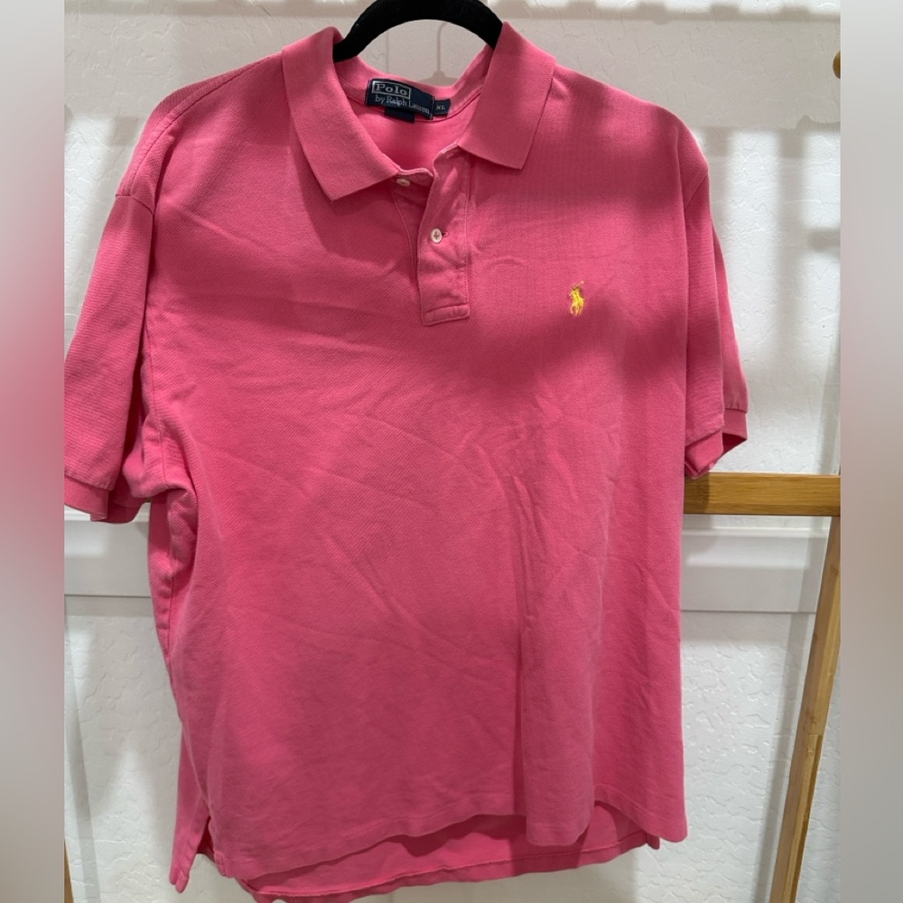 Polo by Ralph Lauren Men's Vibrant Pink Polo Shirt